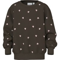 Name It Sweatshirt "NMFNEHEART NREG SWEAT BRU" von name it
