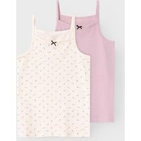 Name It Unterhemd "NKFSTRAP TOP 2P BUTTERCREAM FLORAL NOOS", (Set, 2 St.) von name it