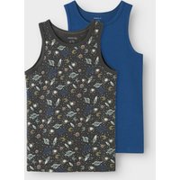 Name It Unterhemd "NKMTANK TOP 2P IRON SPACE NOOS", (Packung, 2 St.) von name it