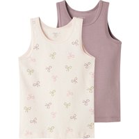 Name It Unterhemd "NMFTANK TOP 2P BARELY PINK BOW NOOS", (Packung, 2 St.) von name it