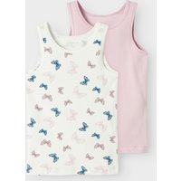 Name It Unterhemd "NMFTANK TOP 2P JET STREAM BUTTERFLY NOOS", (Packung, 2 St.) von name it