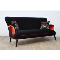 Samt 3-Sitzer Sofa - Schwarze Leidenschaft von namedesignstudio
