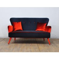 Grau & Orange 2-Sitzer Sofa von namedesignstudio