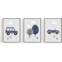 Kinderzimmer Poster Autos von namiiPapeterie