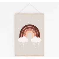 Kinderzimmer Poster Boho Regenbogen von namiiPapeterie