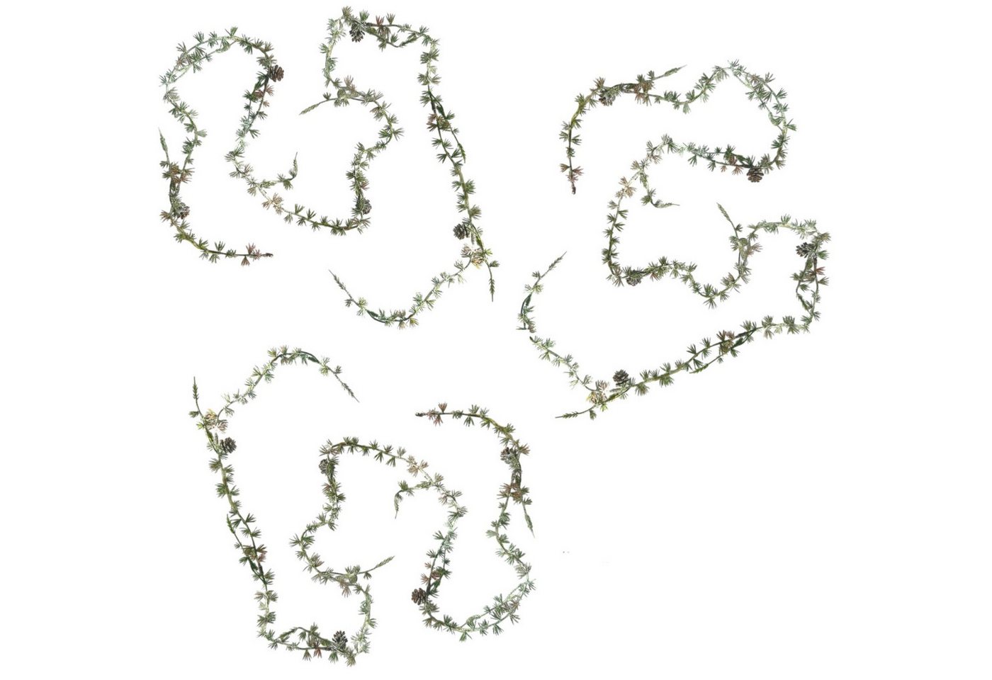 Kunstgirlande 3x Künstliche Lärchengirlande MINI 180cm Kunstgirlande mit Schnee, naninoa GmbH, Höhe 180.00 cm Kunstgirlande 3x Künstliche Lärchengirlande MINI 180cm Kunstgirlande mit Schnee, naninoa GmbH, Höhe 180.00 cm von naninoa GmbH