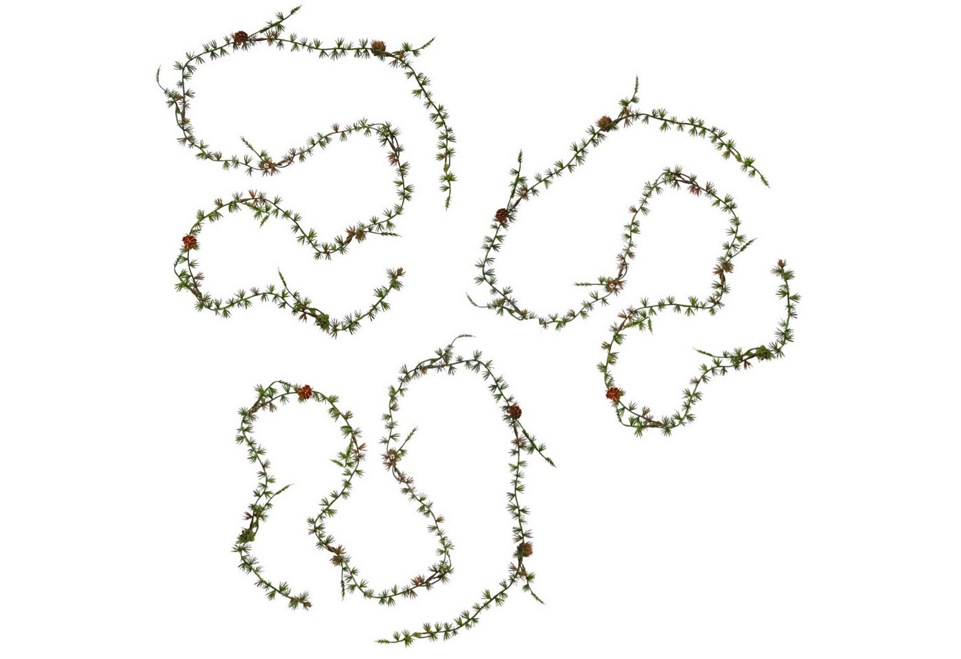 Kunstgirlande 3x Künstliche Lärchengirlande MINI 180cm. Kunstgirlande Weihnachtsdeko, naninoa GmbH, Höhe 180.00 cm Kunstgirlande 3x Künstliche Lärchengirlande MINI 180cm. Kunstgirlande Weihnachtsdeko, naninoa GmbH, Höhe 180.00 cm von naninoa GmbH