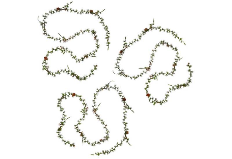 Kunstgirlande 3x Künstliche Lärchengirlande MINI 180cm. Kunstgirlande Weihnachtsdeko, naninoa GmbH, Höhe 180.00 cm von naninoa GmbH