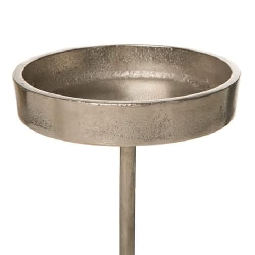 Aluminium Kerzenpick, KERZENHALTER, Kerzenteller, Kerzenstecker, Kerzenständer. Rund 8,5 cm. Alu. Silber. von naninoa