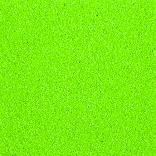 naninoa FARBSAND 0,5mm. 500g. NEON GRÜN bunter farbiger Dekosand Bastelsand für Sandbilder von naninoa