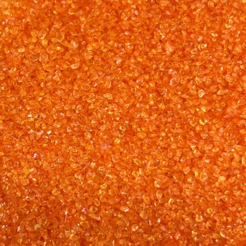 naninoa GLASGRANULAT 1-2mm. Glassand, Glas Deko 300g. Farbe: ORANGE von naninoa