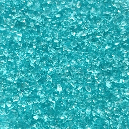 naninoa GLASNUGGETS 2-4mm. Glassteinchen, Glasgranulat, Glassand 300g. Farbe: TÜRKIS von naninoa