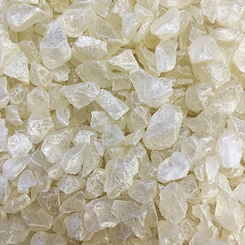 naninoa GLASSTEINE 4-10mm. Glassteinchen, Glasgranulat, Glasschotter 300g. Farbe: Weiß, Creme, Perlmutt von naninoa