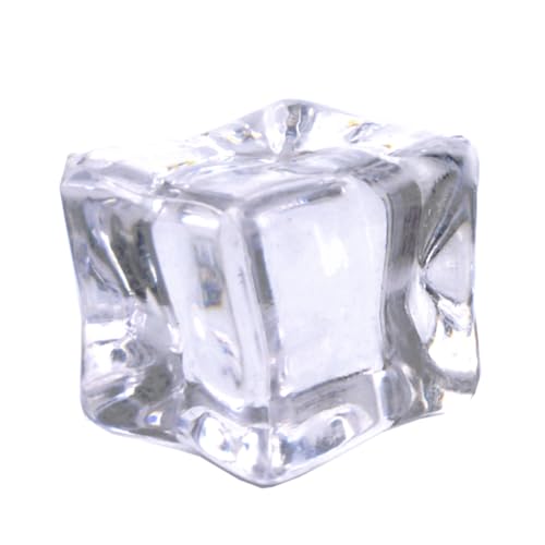 naninoa Künstliche Eiswürfel aus Plastik 18mm 20 Stück Deko-Eiswürfel Kunststoff Dekoeis von naninoa