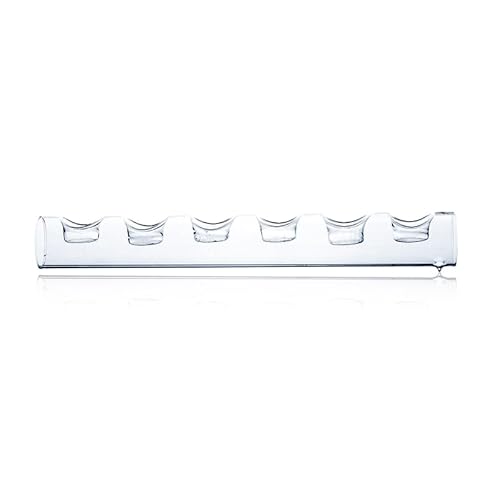 naninoa TEELICHTHALTER Tube Röhre 49 cm für 6 Kerzen, Teelichtglas, Kerzenständer, Tischdekoration naninoa TEELICHTHALTER Tube Röhre 49 cm für 6 Kerzen, Teelichtglas, Kerzenständer, Tischdekoration von naninoa