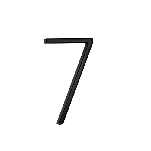 nanlyiau hausnummern schwarz matt hausnummer 3d schwarz schwarze metall-hausnummern 5in/12.5cm Schwimmendes Hausnummernschild Türnummern Signage Plaque Street Home Address Ziffern(xhj 5in7) von nanlyiau