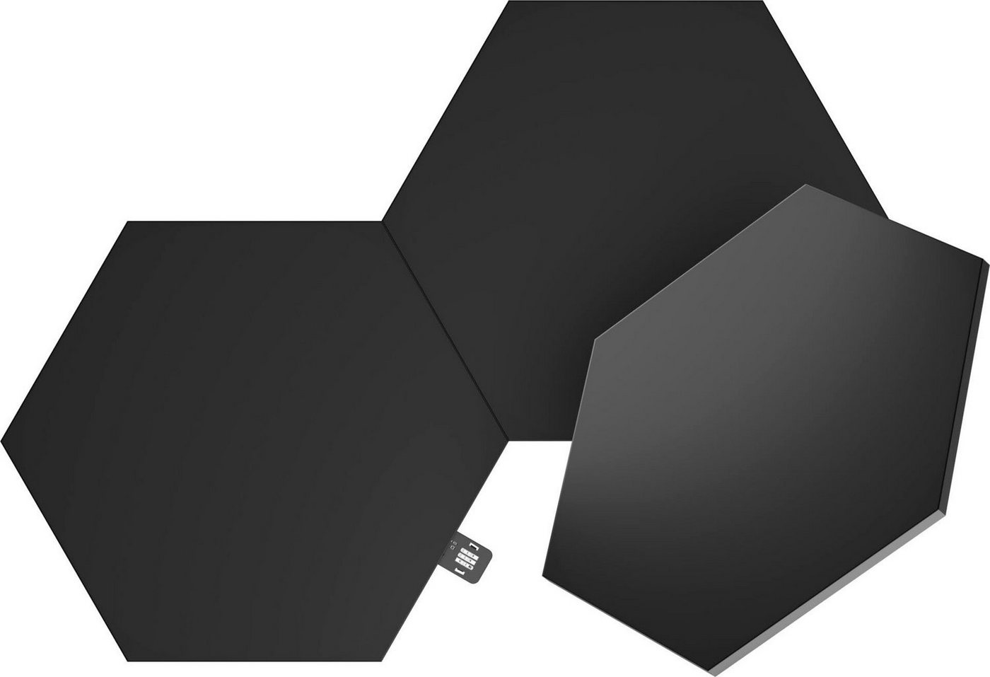 nanoleaf LED Dekolicht Nanoleaf Shapes Ultra Black Hexagons Expansion Pack - 3PK, LED fest integriert von nanoleaf