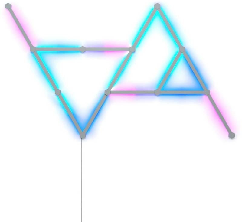 nanoleaf LED Lichtleiste Lines, Dimmfunktion, LED fest integriert, Farbwechsler, Starter Kit - 15 PK, Modulares Stecksystem, Smarte Technologie von nanoleaf