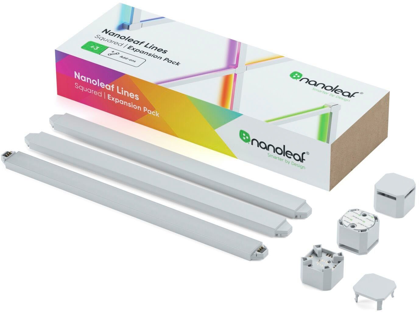 nanoleaf LED Lichtleiste Lines, LED fest integriert, Warmweiß, Smarte Technologie und elegante Beleuchtung von nanoleaf