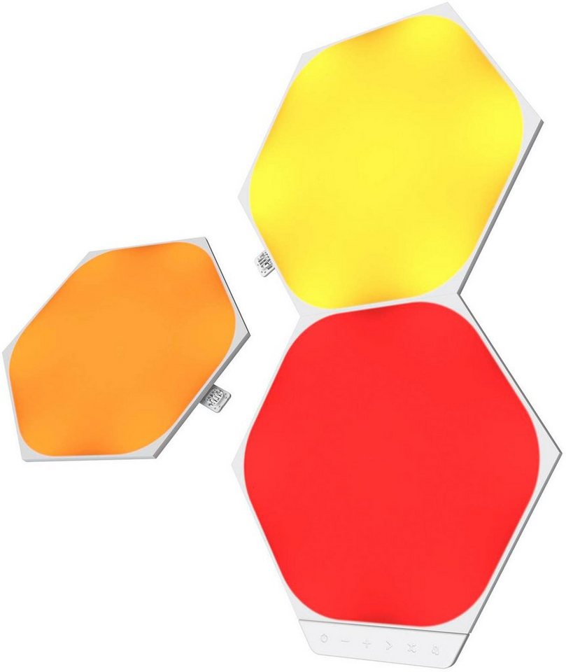 nanoleaf LED Panel Shapes Hexagons, Dimmfunktion, LED fest integriert, Farbwechsler von nanoleaf