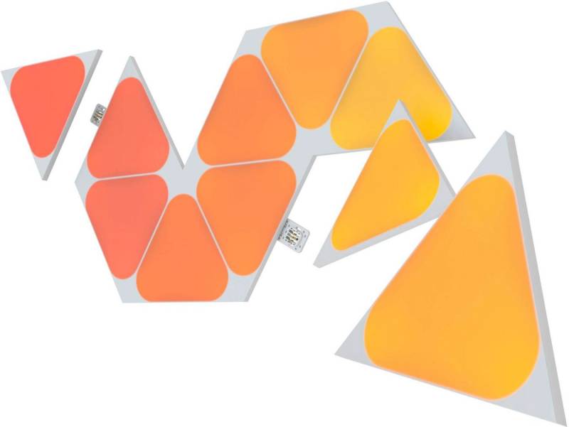 nanoleaf LED Panel Triangles, Dimmfunktion, LED fest integriert, Farbwechsler, Expansion Pack - 10 PK, Erweiterung zum Starter Kit von nanoleaf