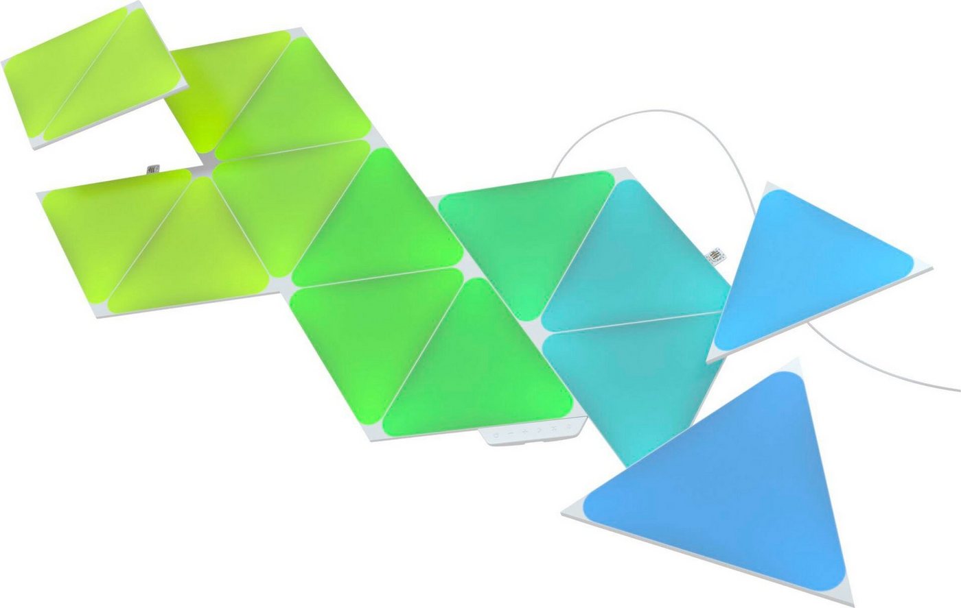 nanoleaf LED Panel Triangles, Dimmfunktion, LED fest integriert, Farbwechsler von nanoleaf