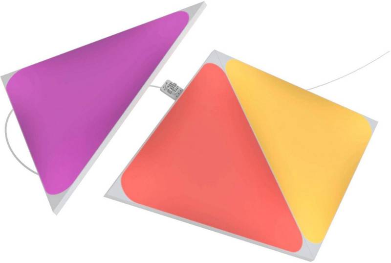 nanoleaf LED Panel Triangles, Dimmfunktion, LED fest integriert, Farbwechsler, Expansion Pack - 3 PK, Erweiterung zum Starter Kit von nanoleaf