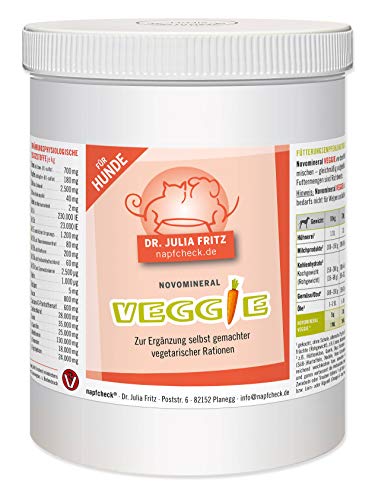 napfcheck Novomineral Veggie - Spezielle Ergänzung für vegetarische und vegane Fütterung - für Hunde - 500 g von napfcheck