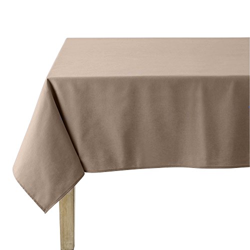 Tischdecke aus Baumwolle aubergine Taupe fonce von Coucke