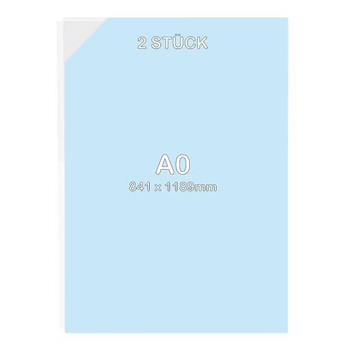 nattmann 2 Stück PLEXIGLAS® Acrylglas Scheiben Platten Klar Transparent (DIN A0) von nattmann
