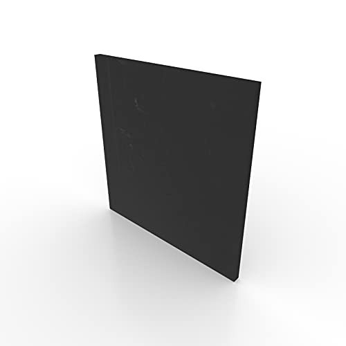 PE HD Platte Schwarz Polyethylen HDPE (12 mm, 1500 x 495 mm) - nach Maß/Wunschmaß möglich von nattmann