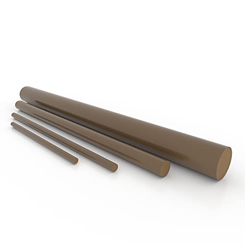 PEEK Rundstab Polyetheretherketon Stab Natur (Ø 8 mm, 495 mm) von nattmann