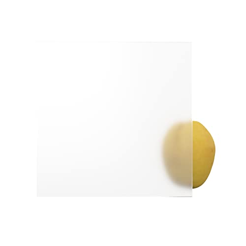 PLEXIGLAS® DEGLAS® / POLYCASA® klar satiniert Acrylglas Lichtdurchlässigkeit 92% (5 mm, 500 x 500 mm) - nach Maß/Wunschmaß möglich von nattmann