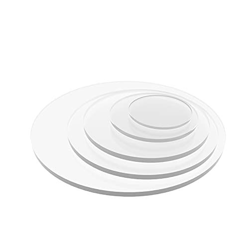 PLEXIGLAS® RUND Zuschnitt - Acrylglas Tischscheibe Deckel glasklar Ronde (10mm, Ø 400mm) von nattmann