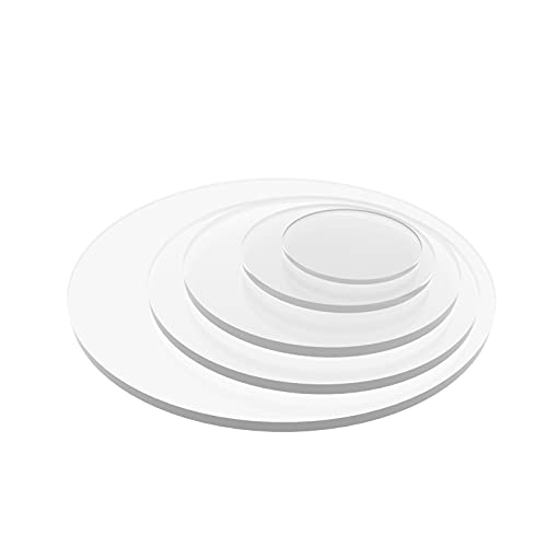 PLEXIGLAS® Scheibe klar RUND Zuschnitt - Acrylglas rund transparent (4mm, Ø 210mm) von nattmann
