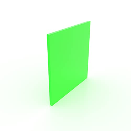 PLEXIGLAS® fluoreszierend Acrylglas 3 mm Deko Garten basteln (600 x 500 mm, Grün) - nach Maß/Wunschmaß möglich von nattmann
