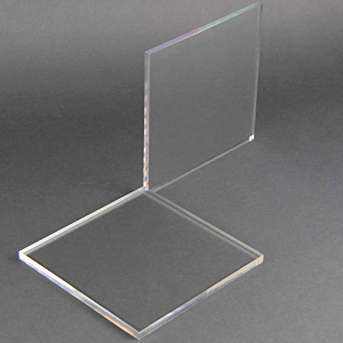 nattmann Acrylglas Zuschnitt PLEXIGLAS® Zuschnitt 10-25 mm Platte/Scheibe klar/transparent (10 mm, 1000 x 500 mm) - nach Maß/Wunschmaß möglich von nattmann