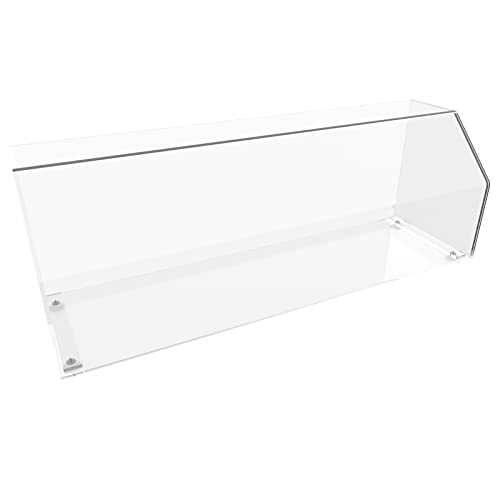 nattmann Lebensmittelechter Thekenaufsatz aus PLEXIGLAS® Abdeckhaube Spuckschutz Vitrine Acrylglas 100cm von nattmann