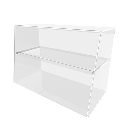 nattmann Lebensmittelechter Thekenaufsatz mit Einlegeboden aus PLEXIGLAS® Abdeckhaube Spuckschutz Vitrine Acrylglas 65cm von nattmann