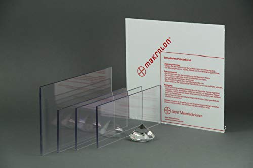 nattmann MAKROLON® / Polycarbonat Scheibe/Platte Zuschnitt 10-15 mm transparent/klar (10 mm, 1000 x 900 mm) - nach Maß/Wunschmaß möglich von nattmann