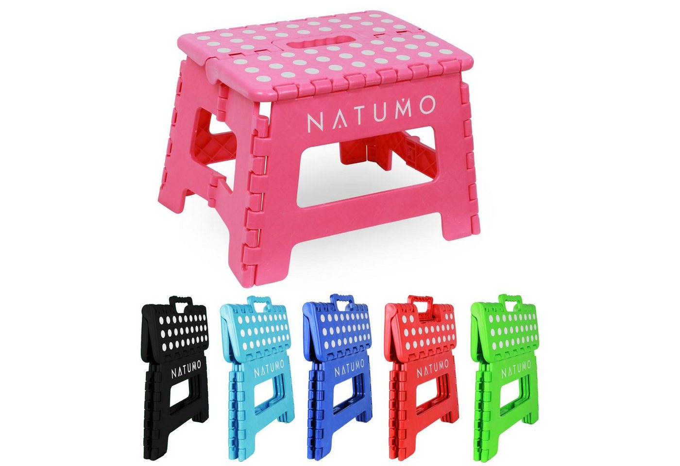 natumo Tritthocker faltbare Aufstiegshilfe für Kinder & Erwachsene - bis 150kg (1 St) von natumo