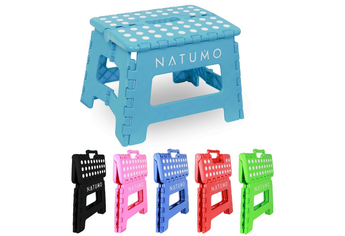 natumo Tritthocker faltbare Aufstiegshilfe für Kinder & Erwachsene - bis 150kg (1 St) von natumo