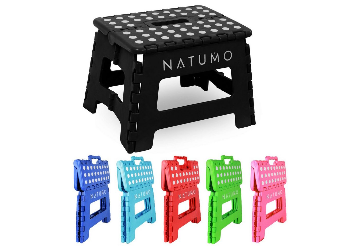 natumo Tritthocker faltbare Aufstiegshilfe für Kinder & Erwachsene - bis 150kg (1 St) von natumo