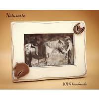 Bilderrahmen Pferd Mit Hufabdruck Von Herz von naturarte