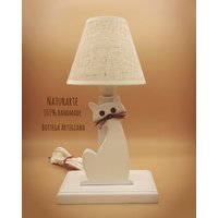 Lampada in Legno Laccato Con Sagoma Gatto von naturarte