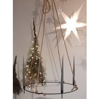 Kranz Für 4 Stabkerzen Winterdeko Weiß Beige Grau Haltbar Kronleuchter Adventskranz 60 cm Metall Schwarz Kranz Für 4 Stabkerzen Winterdeko Weiß Beige Grau Haltbar Kronleuchter Adventskranz 60 cm Metall Schwarz von naturelive2024