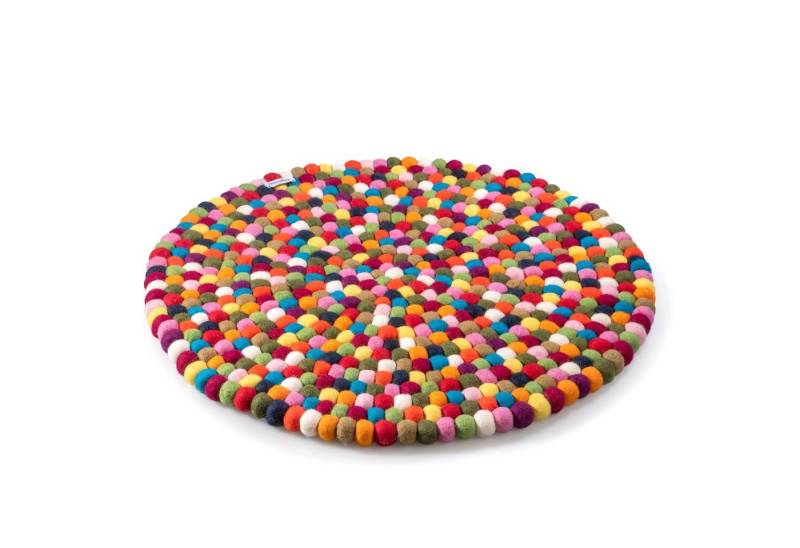 naturling Kinderteppich Filzkugel Teppich ø 60cm, Rund, Höhe: 20 mm, hohe Filz Kugeln naturling Kinderteppich Filzkugel Teppich ø 60cm, Rund, Höhe: 20 mm, hohe Filz Kugeln von naturling