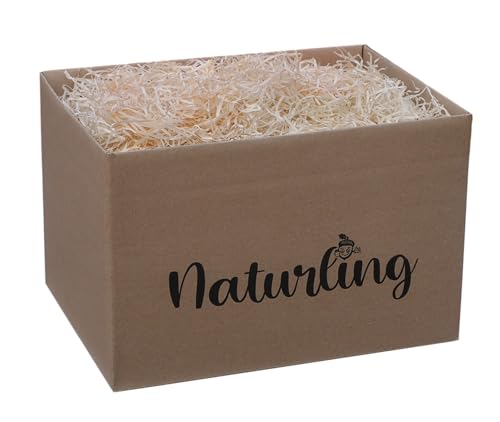 naturling Ostergras 500g - Natur Holzwolle für Osternest, Geschenkkörbe oder Oster Dekoration von naturling