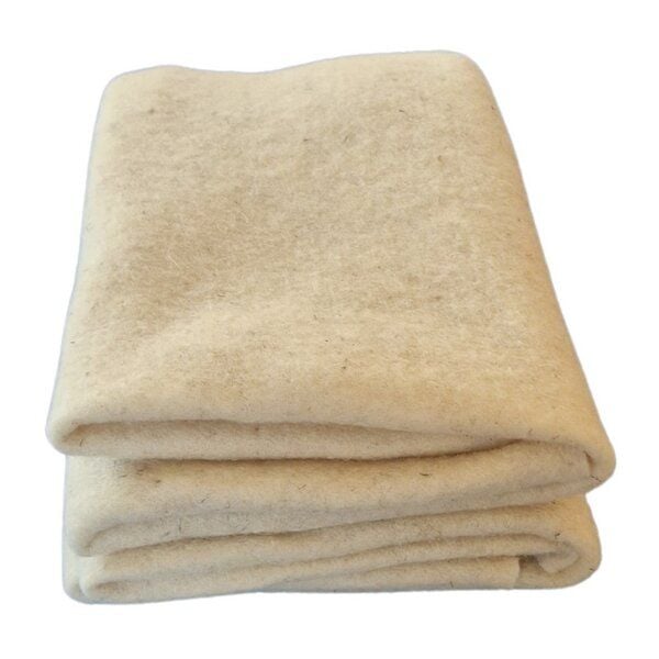 naturling Unkrautschutzmatte aus Schafwolle in 100cm Breite - 255g/m² Schafwollvlies in Wunschlänge - Naturweiß von naturling