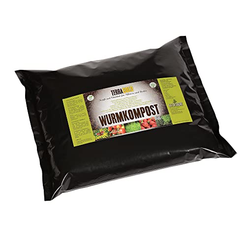 Natursache Wurmhumus - Biodünger 10 Liter I Wurmkompost ist der beste Pflanzendünger Langzeitdünger Gemüsedünger Grünpflanzendünger Palmendünger I Wurmerde Dünger ist ein Universaldünger I auch als Blumendünger & Flüssigdünger anwendbar von Natursache